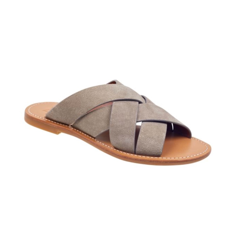 BNIB Marc Fisher Raida Taupe Suede Slide